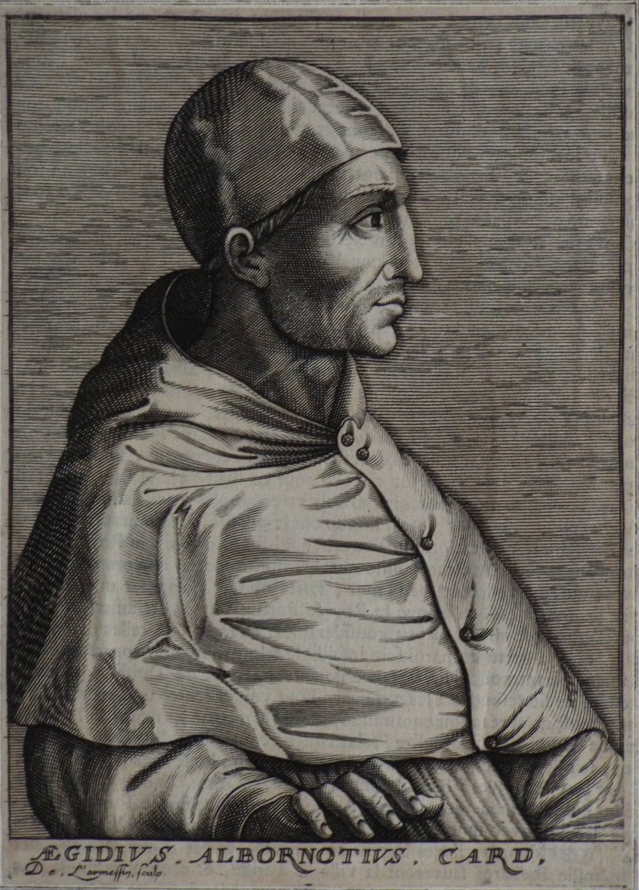 Print - Aegidius. Albornotius . Card - De